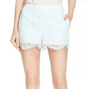 Ted Baker Azaria Lace Shorts Pale Blue